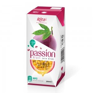 Vietnamese Product 200ml Paper Box Fresh Passion Fruit Juice 