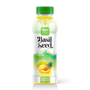 Basil Seed With Pineapple Flavor 330ml Pet Bottle Rita Brand  