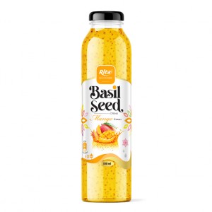 Rita Brand 300ml Glass Bottle Basil Seed With Mango Flavor