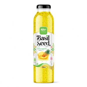 Rita Brand 300ml Glass Bottle Basil Seed With Pineapple Flavor