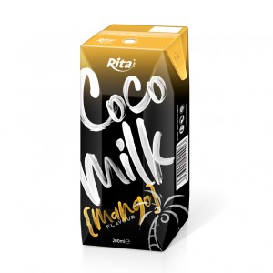 Coconut Milk Mango Flavor 200ml Paper Box Can Rita Brand 