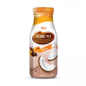 Supplier Coconut Milk With Mocha  Flavor 280ml Glass Bottle Can Rita Brand