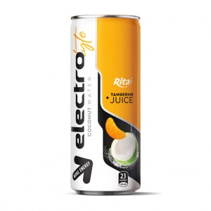 Electrolyte Coconut Water With Tangerine Juice 250ml Can - OEM Service 