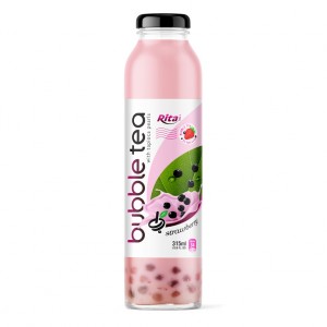Supplier Bubble Tea With Tapioca Pearls Strawberry Flavor