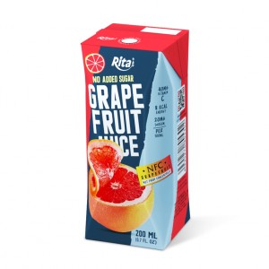 Grapefruit Juice Rita Brand 200ml Paper Box 