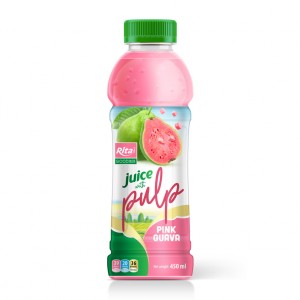  Pink Guava Juice With Pulp 450ml Pet Bottle