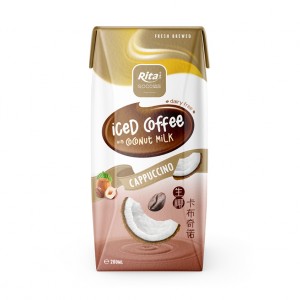 200ml Paper Box Iced Coffee With Coconut Milk Espresso Flavor Rita Brand 