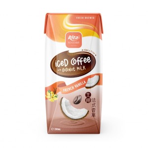 200ml Paper Box  Iced Coffee With Coconut Milk Vanilla Flavor Rita Brand