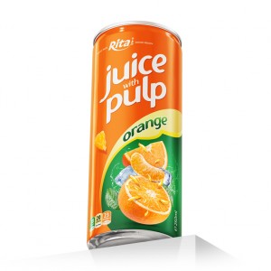  Rita Brand Orange Juice Drink With Pulp 250ml Slim Can