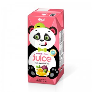 OEM Product Passion Fruit Juice 200ml Paper Box Rita Brand 