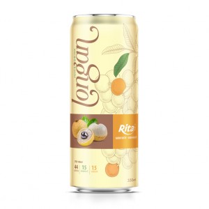 OEM Longan Juice Drink 330ml Slim Can 