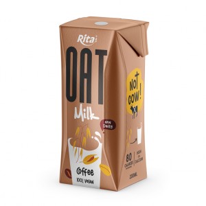 Supplier Oat Milk Coffee Flavor 200ml Paper Box 