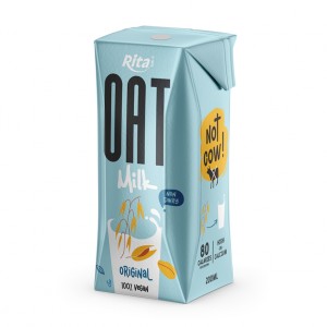 Supplier Oat Milk Original Flavor 200ml Paper Box