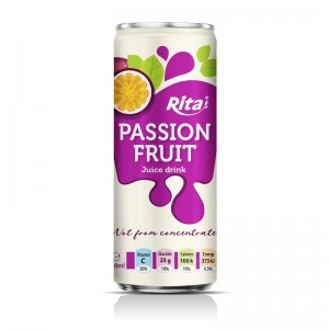 Passion Fruit Juice Drink 250ml Sleek Can 