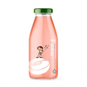 Peach Juice Drink 250m Glass Bottle Rita Brand