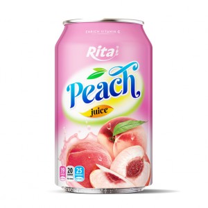 Rita Brand Peach Juice Drink 330ml Can 