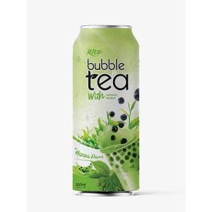 Bubble Tea Matcha Flavor 500ml Can Rita Brand  