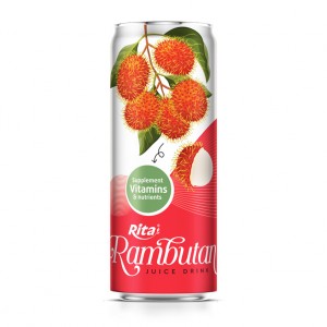 Supplier Rambutan Juice Drink 330ml Slim Can
