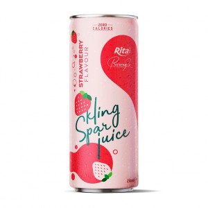 250ml Alu Can Strawberry Flavor Sparkling Drink 