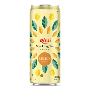 Supplier Sparkling Tea Drink Lemon Flavor 330ml Can  