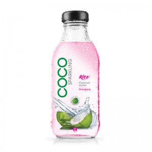 Sparkling_coconut_water_with_strawberry_350ml_glass_bottle_Bottle