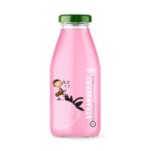 Strawberry Juice Drink 250m Glass Bottle Rita Brand 