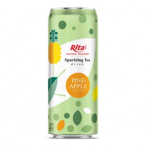 Tea_Sparkling_drink_non_alcoholic_pineapple_flavour_330ml_sleek_can_1