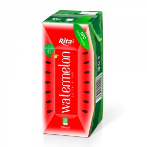 200ml Paper Box Watermelon Juice From Vietnamese Beverage Company