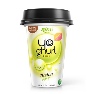 Rita Brand Yogurt Drink With Melon Flavor 330ml PP Cup 