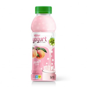 Yogurt Drink With Peach Flavor 330ml Pet Bottle