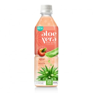 Aloe Vera Drink With Apple Flavor 500ml Pet Bottle