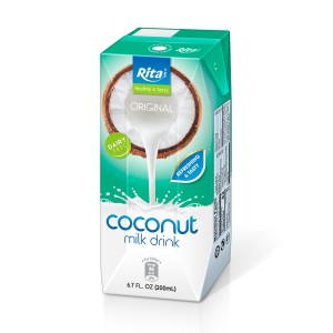 Coconut Milk Drink 200ml Paper Box - OEM Product 