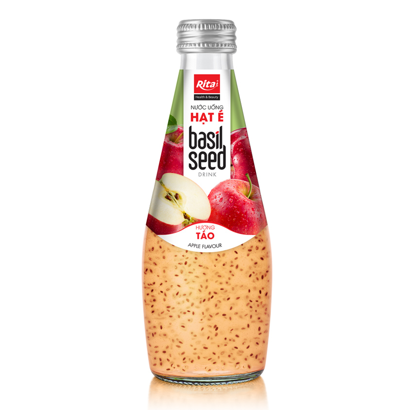 Supplier 290ml Glass Bottle Basil Seed With Apple Flavor RITA