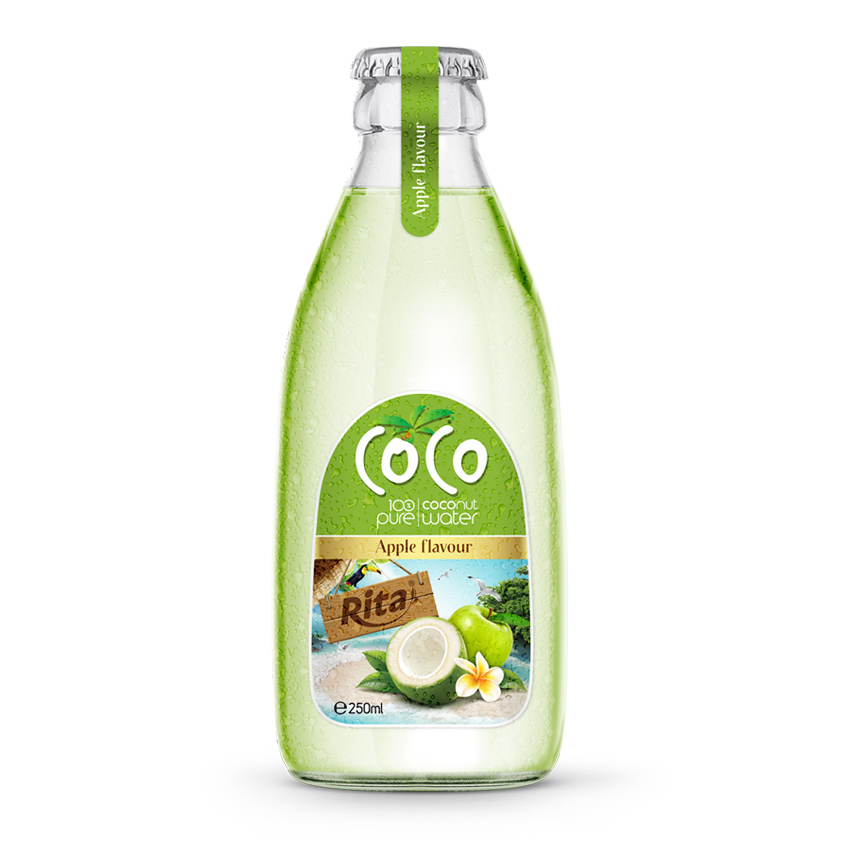 250ml glass bottle apple