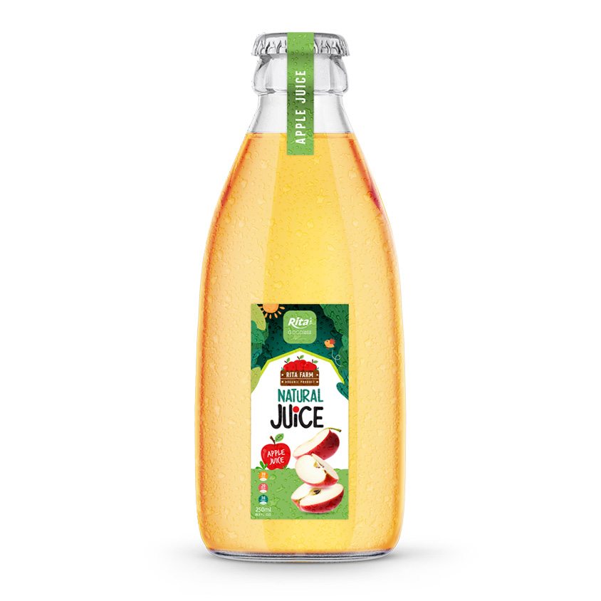 250ml glass bottle fruit juice 01