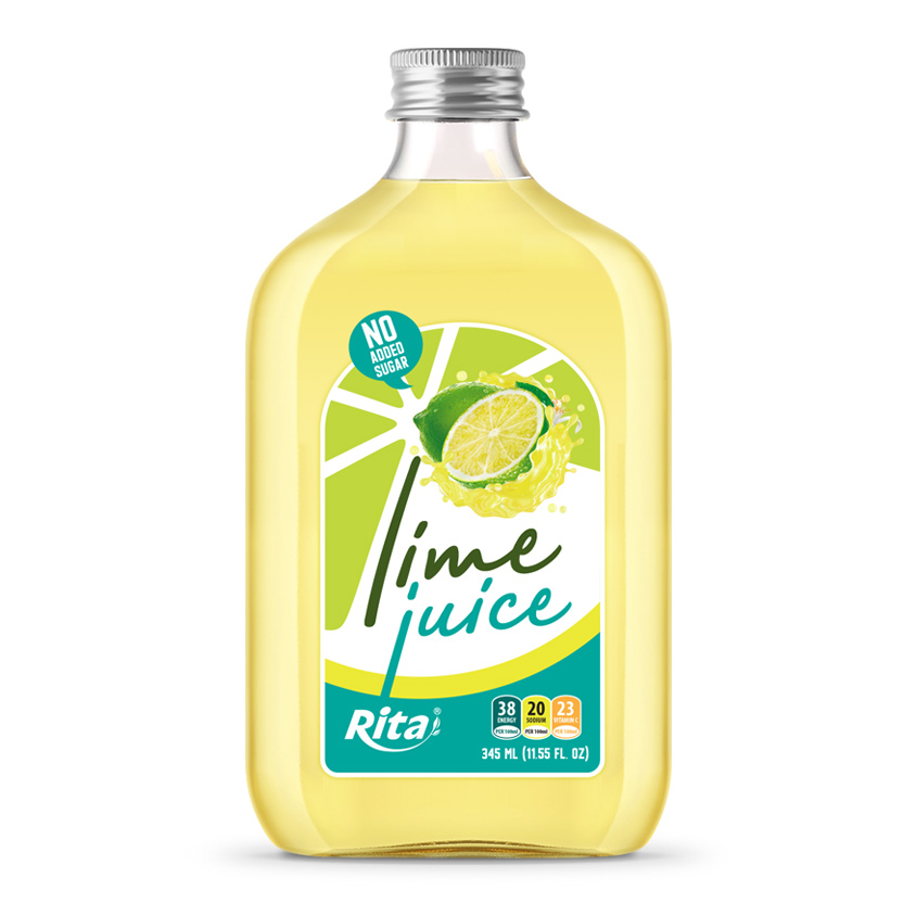 Lime juice 345ml glass bottle 3