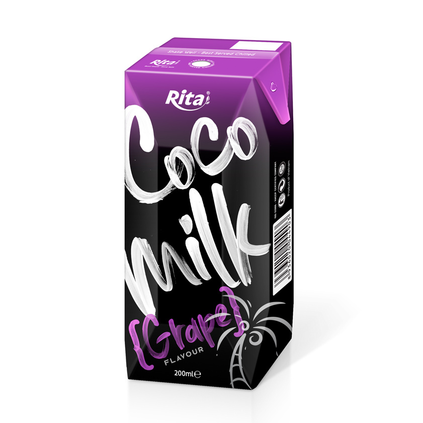 Coconut milk grape 200ml box