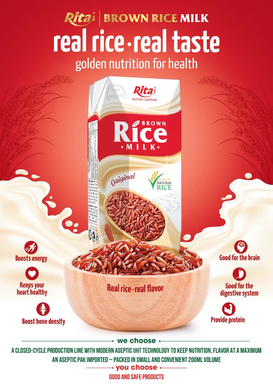 poster brown rice