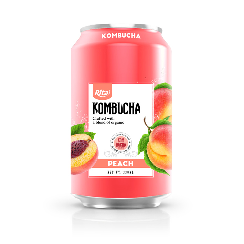 Kombucha Peach 330ml Can