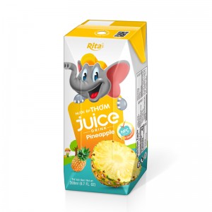 Supplier Pineapple Juice 200ml Paper Box Rita Brand