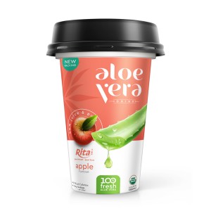 OEM Natural Aloe Vera With Apple Juice 330ml PP Cup