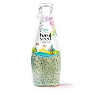 Basil Seed With Cocktail Flavor 290ml Glass Bottle 