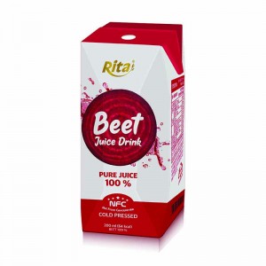 200ml Paper Box Beet Juice Rita Brand