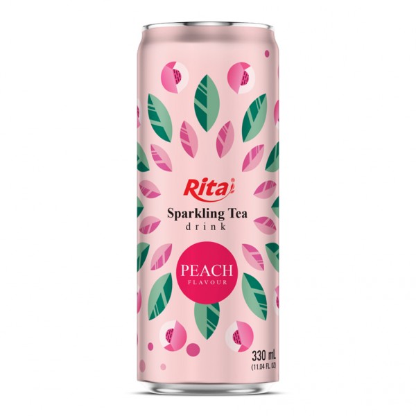 Best_Sparkling_Tea_drink_peach_flavour_330ml_sleek_can