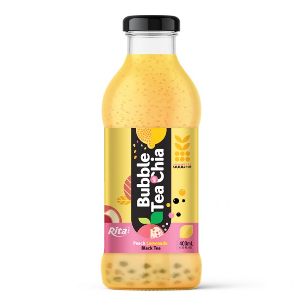 Bubble_Tea_with_Chia_400ml_glass_bottle_Peach