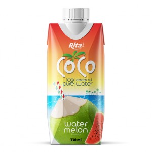 COCO_100_pure_coconut_water_with_melon_flavour_330ml_Paper_box