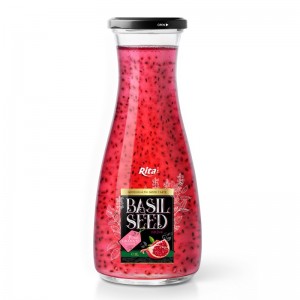 OEM Product Chia Seed With Pomegranate Juice 290ml Glass Bottle  