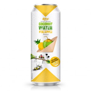 OEM  Coconut Water With Pineapple Flavor 500ml Can Rita Brand 