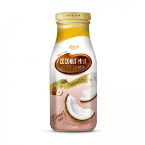 Supplier Coconut Milk With Cappuccino  Flavor 280ml Glass Bottle Can Rita Brand