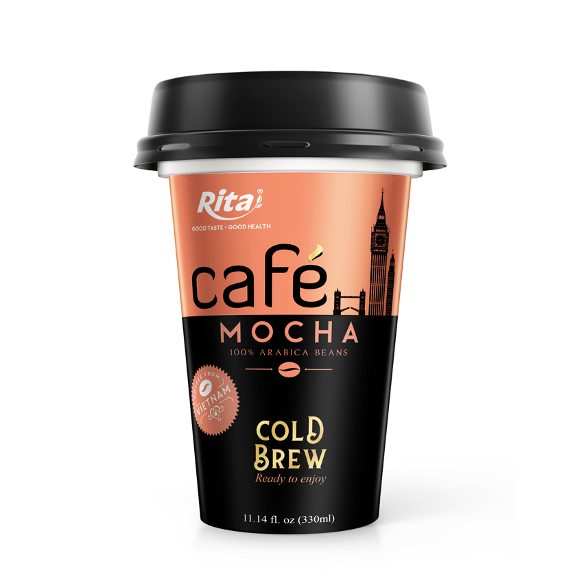 Mocha Coffee 330ml Pp Cup Rita Brand Rita Beverage